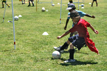 Learning and having fun together at Football Supercamps