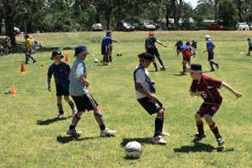 Learning and having fun together at Football Supercamps